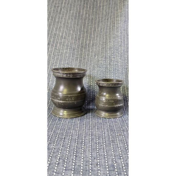 Two Gaskell & Chambers Birmingham Pewter Tankard - Picture 1 of 11